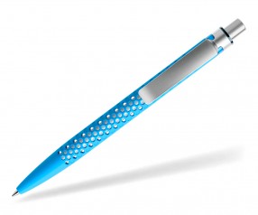 prodir QS40 Air PRS R58-S70-S nachhaltiger Kugelschreiber Cyanblau-Silber satiniert