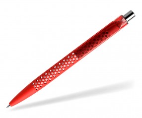 prodir QS40 Air PRT R20-C nachhaltiger Kugelschreiber Rot-Silber poliert