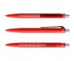 prodir QS40 Air PRT R20-S nachhaltiger Kugelschreiber Rot-Silber satiniert