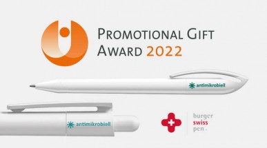Promotional Gift Award 2022 geht an Produkte von burger swiss pen