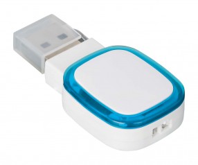USB-Speicherstick REFLECTS-COLLECTION 500 mit Logo weiß/hellblau