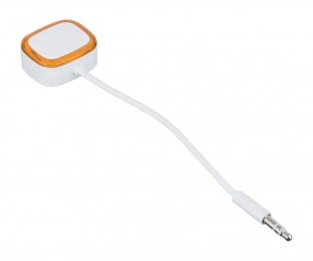 Audio splitter REFLECTS-COLLECTION 500 Werbeartikel weiß/orange