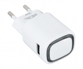 USB-Ladeadapter REFLECTS-COLLECTION 500 Werbeartikel weiß/schwarz