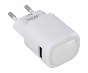 USB-Ladeadapter REFLECTS-COLLECTION 500 Werbemittel weiß/transparent