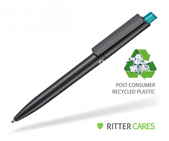 Ritter Pen Crest Recycled Kugelschreiber 95900 1525 Schwarz recycled 4127 Türkis