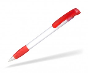 Ritter Pen Soft Clear Frozen 12100 Kugelschreiber 3100 Weiß 3609 Feuer-Rot
