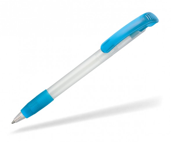 Ritter Pen Soft Clear Frozen 12100 Kugelschreiber 3100 Weiß 4110 Caribic-Blau