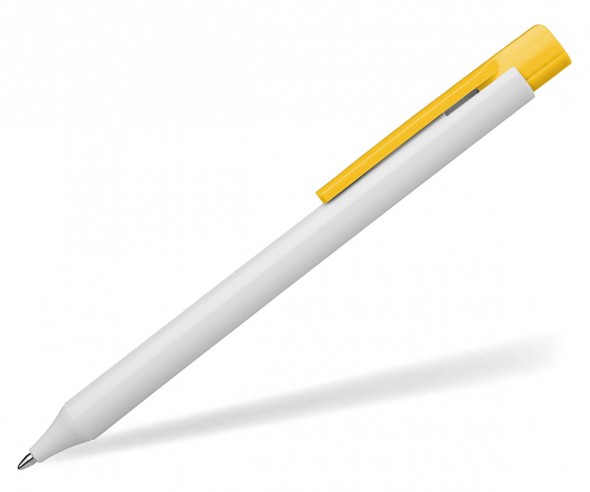 Schneider Kugelschreiber ESSENTIAL opak weiß gelb