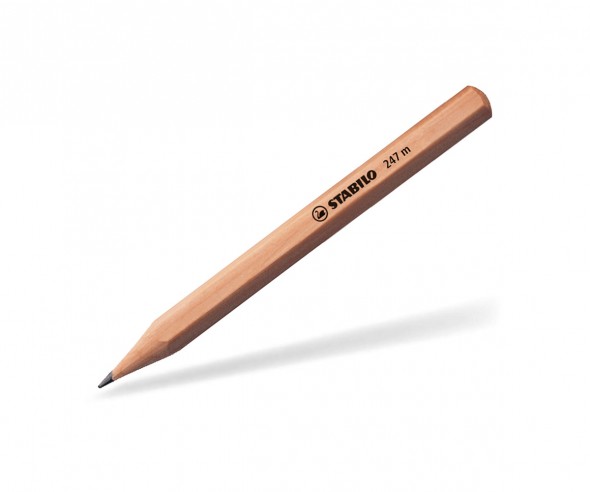 STABILO MINI-Bleistift 247m sechskant Holz natur