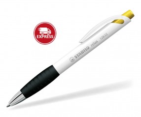 STABILO Kugelschreiber Relax opak weiß gelb