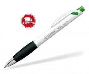 STABILO Kugelschreiber Relax opak weiß grün