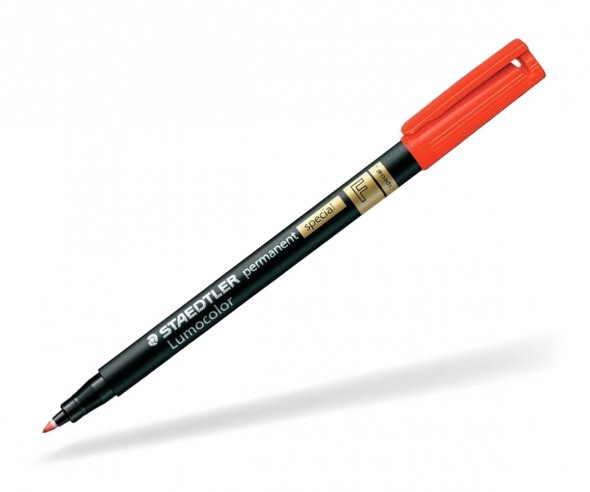 STAEDTLER Lumocolor 319 W permanent special 0,6 mm fein ROT