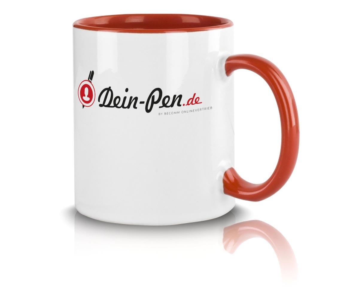 Kaffeetasse Rot Kostenlosen Werbeaufdruck Dein Pen