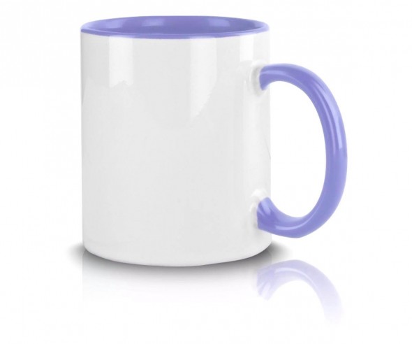 Tasse mit Werbeaufdruck hellblau incl. High-Quality Druck