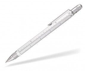 TROIKA PIP20 SI Multitasking-Kugelschreiber CONSTRUCTION mit Werkzeug silber
