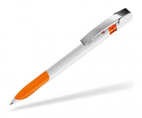 UMA Kugelschreiber SKY GRIP 00126 M weiss orange