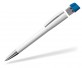 Kugelschreiber mit USB-Stick Klio Turnus M UF, weiss hellblau