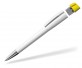 Kugelschreiber mit USB-Stick Klio Turnus M UR, weiss gelb