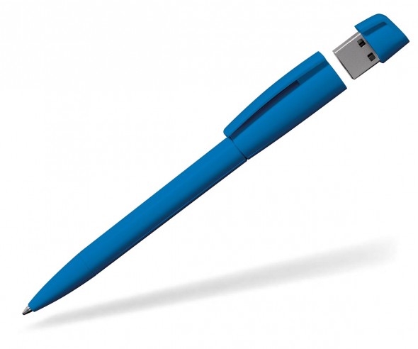 USB-Kugelschreiber Klio Turnus F hellblau