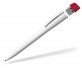 Kugelschreiber mit USB-Stick Klio Turnus UH, weiss rot