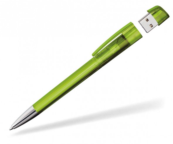 Kugelschreiber mit USB-Stick Klio Turnus M PTR hellgrün