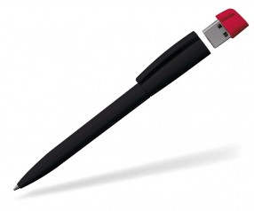 USB-Kugelschreiber Klio Turnus A H schwarz rot