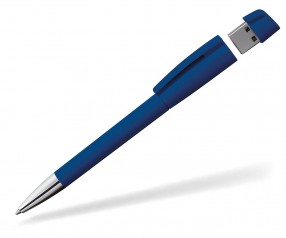 USB-Kugelschreiber Klio Turnus M D dunkelblau