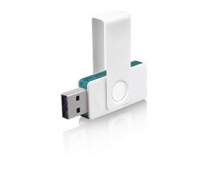 USB-Stick Klio Twista UUTTR weiss türkis 4GB 8GB