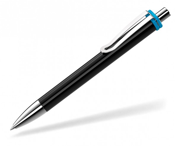UMA Kugelschreiber VOGUE XL 00136 SI schwarz hellblau