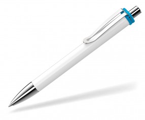 UMA Kugelschreiber VOGUE XL 00136 SI weiss blau