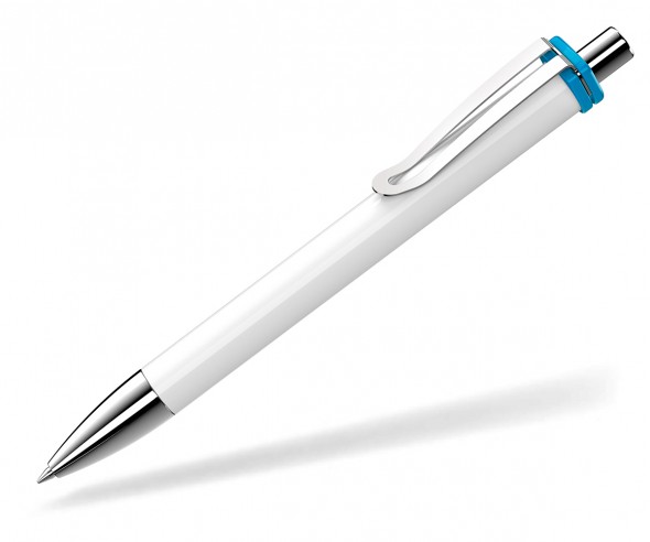 UMA Kugelschreiber VOGUE XL 00136 SI weiss blau
