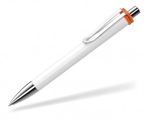 UMA Kugelschreiber VOGUE XL 00136 SI weiss orange